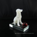 Meilleur prix qualité supérieure Pujiang Handmade Crystal Animal Dog Crafts